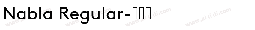 Nabla Regular字体转换